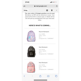 Balo Smiggle có bé từ 5 tuổi