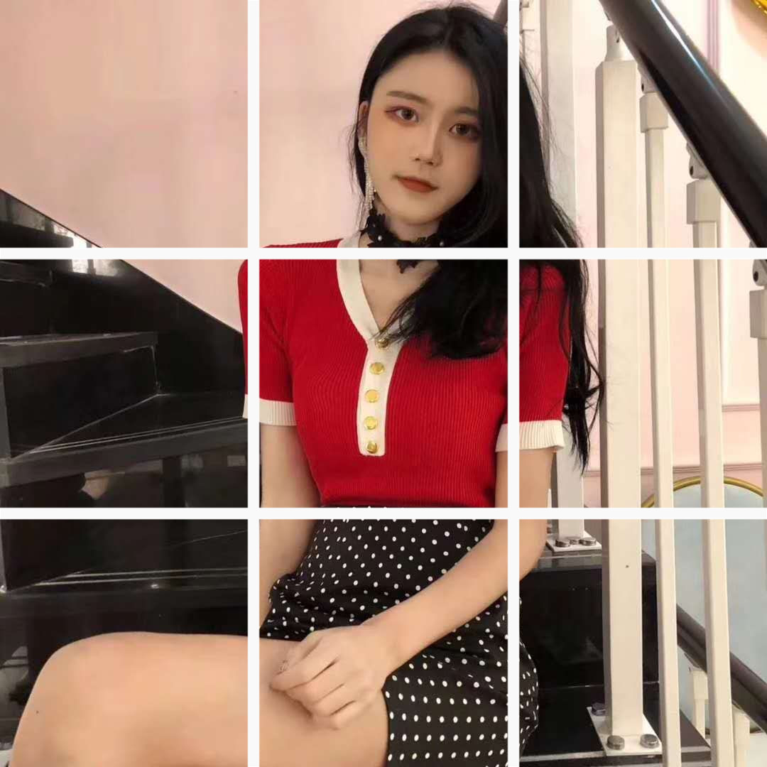 Áo Thun Dệt Kim Mỏng Ôm Dáng Phối Màu Tương Phản Kiểu Hàn Quốc Thời Trang Mùa Hè 2018 Cho Nữ