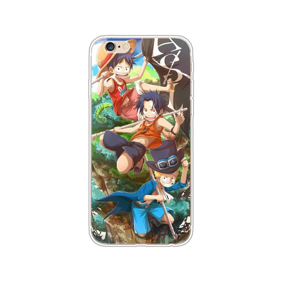 Ốp Lưng Silicone TPU HọA TiếT HoạT HìNh One Piece ThờI Trang Cho iPhone 5/5s 6/6s