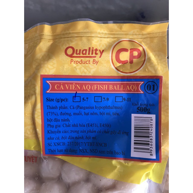 Cá Viên AQ day giòn, thả lẩu rất ngon  6080 viên