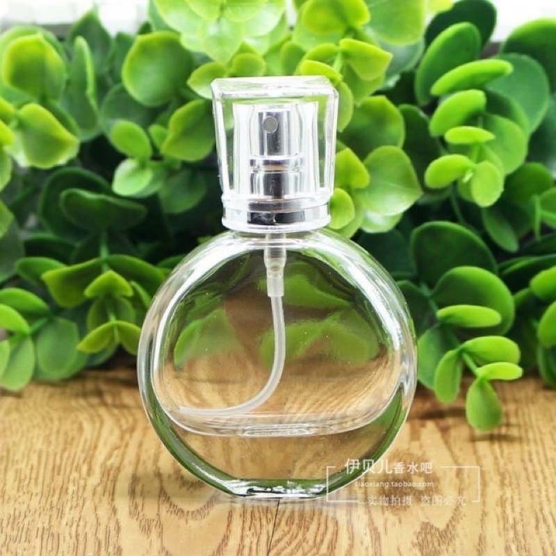 Chai chiết nước hoa 25ml bằng thuỷ tinh dáng bầu tròn
