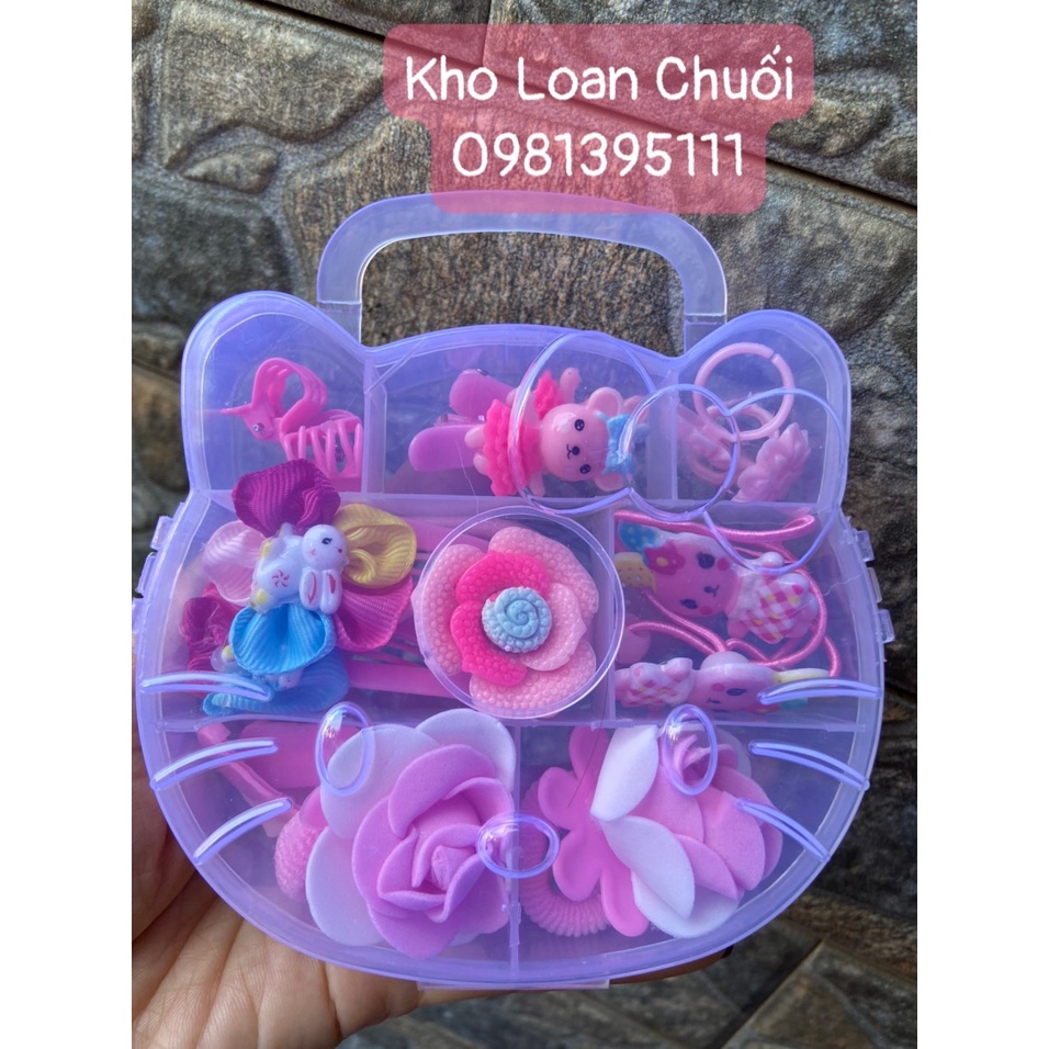 HỘP BUỘC TÓC HELLO KITY CHO BÉ- TOYS89- TOYS89