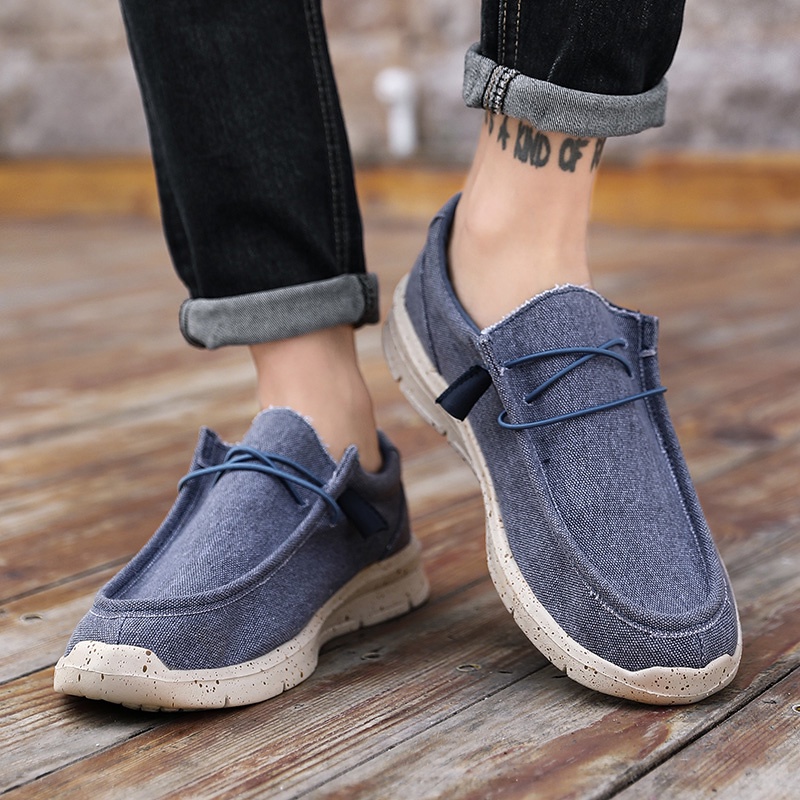 Giày vải canvas siêu nhẹ thời trang cho nam size 39-48