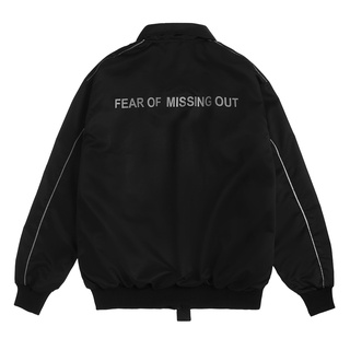 Áo khoác dù Unisex FOMO DRAWSTRING JACKET (Black)