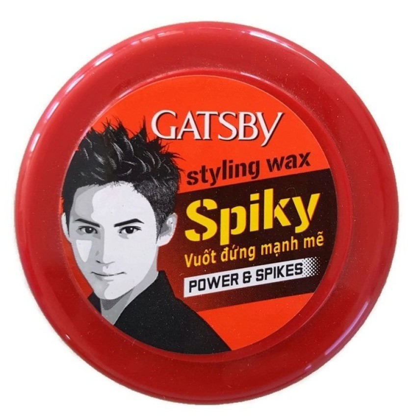 Sáp tạo kiểu tóc vuốt đứng cho nam giới Gatsby Spiky Styling Wax Power &amp; Spikes 75g