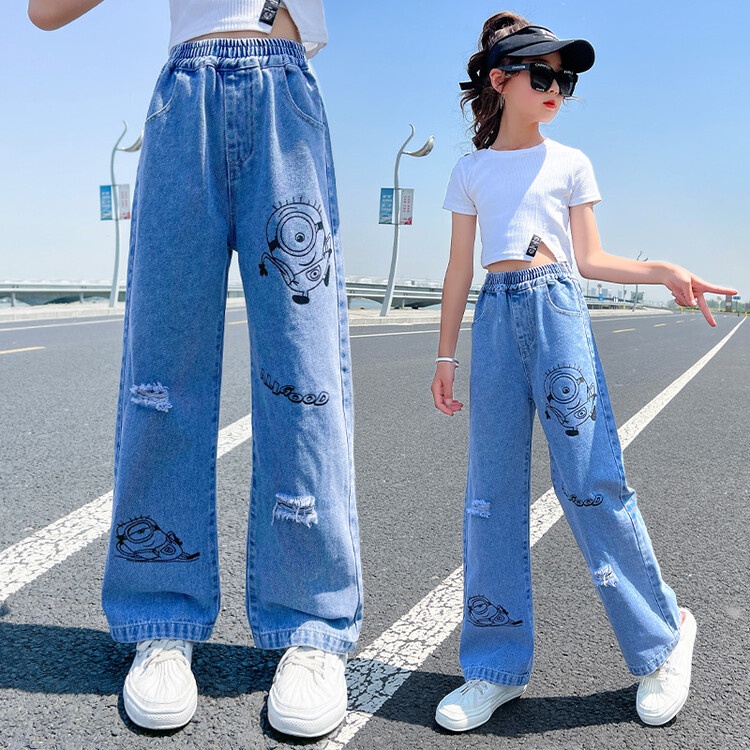 Set Áo Thun Tay Ngắn Xẻ Tà + Quần Dài Ống Rộng Thời Trang Mùa Hè