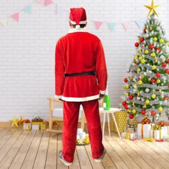 [Noel] [TẶNG NÓN NOEL] Bộ đồ ông già noel (Vải Xịn)  kèm râu người lớn nam nữ đều mặc được xinh xắn trong mùa giáng sinh