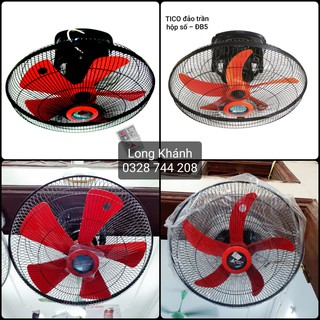 Quạt đảo trần Tico - ĐKB5 (khiển xa) và ĐB5 (hộp số), sải cánh 450mm, Điện cơ Việt Nhật