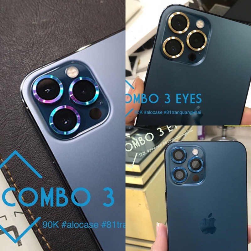 Bảo vệ camera từng mắt cho iP 14promax/14pro/13/ 13 P ro/ 13 mini /12 pro max,11 Pro max