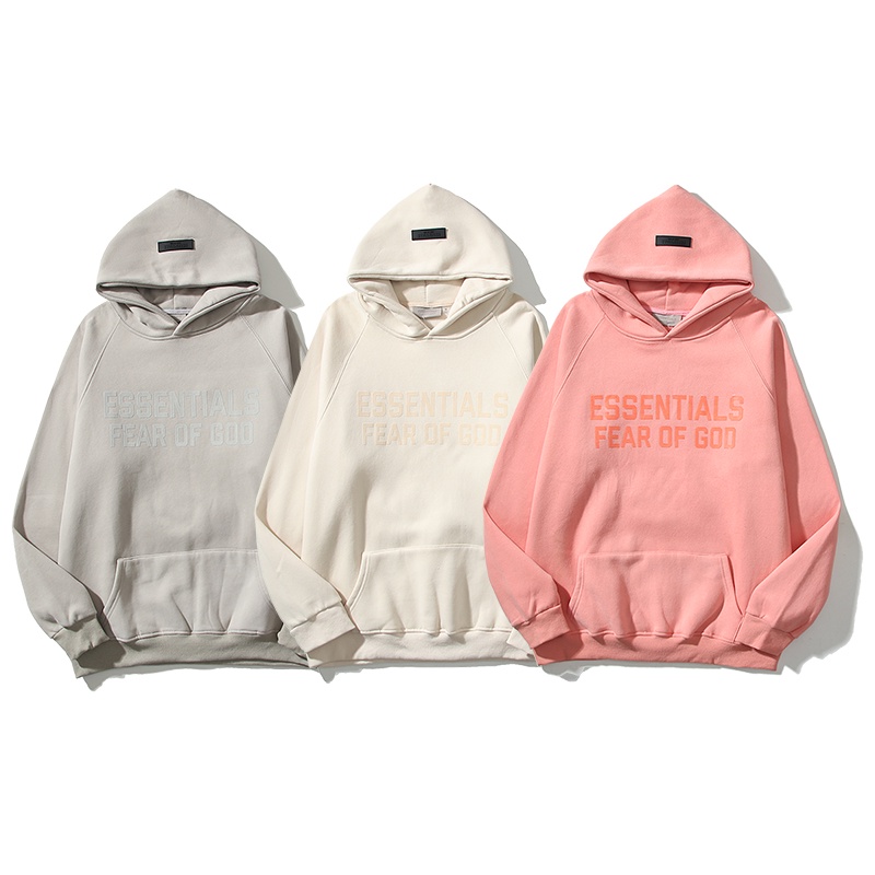 Áo Hoodie Hai Màu In Cần Thiết Thời Trang Đường Phố Cao Cấp Essentials Forechest