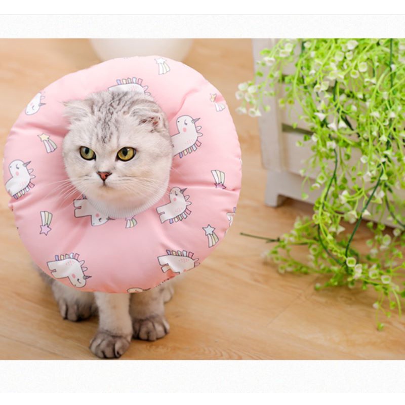 VÒNG CỔ CHỐNG LIẾM, LOA CHỐNG LIẾM CHO CHÓ MÈO BẰNG BÔNG - LOVE PETS SHOP