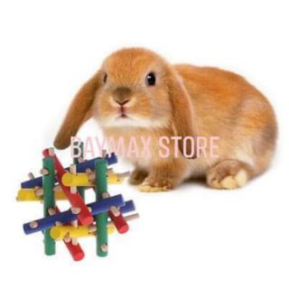 Đồ chơi gỗ cho Nhím, Chuột, Bọ, Thỏ, Hamster