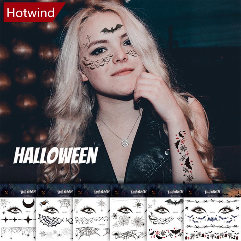 Hình Xăm Dán Tạm Thời Chống Nước Và Mồ Hôi O7Y9 Hình Nhện Trang Trí Halloween