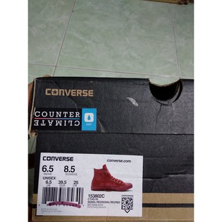 Converse Rubber đỏ cam giày caosu 153802c