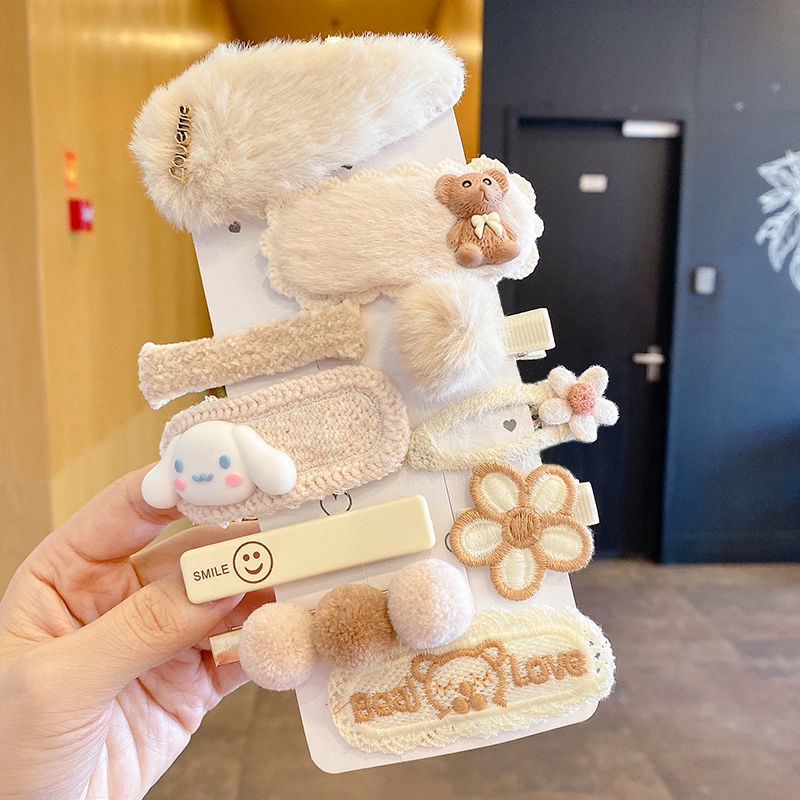 Set 8-10 kẹp tóc thời trang cho bé gái