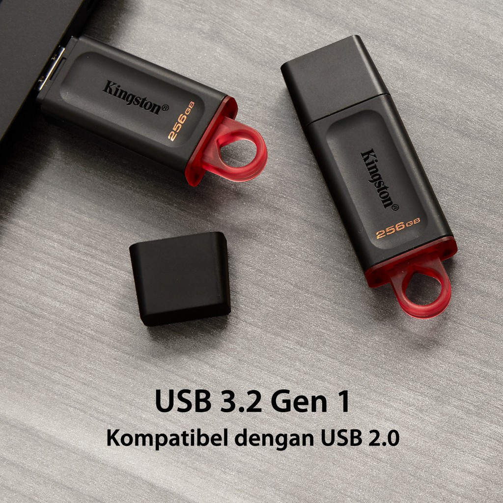 Kingston Thẻ Nhớ Usb 3.2 32gb Kèm Nắp Bảo Vệ Và Móc Khóa