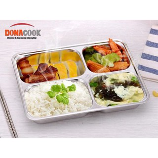 Khay cơm 4 ngăn (inox 304 ) Hàn Quốc