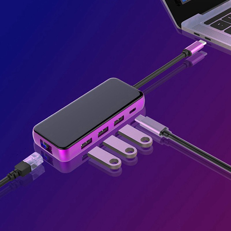 Bộ Chuyển Đổi Đa Năng 5 Trong 1 Usb 3.0 / Rj45 / Pd Type-C | BigBuy360 - bigbuy360.vn