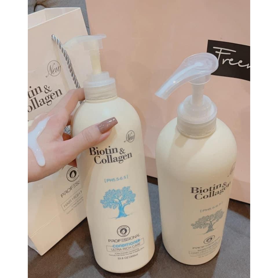  [MUA 1 TẶNG 1] Cặp 2 Dầu gội xả phục hồi và kích thích mọc tóc Biotin & Collagen | BigBuy360 - bigbuy360.vn