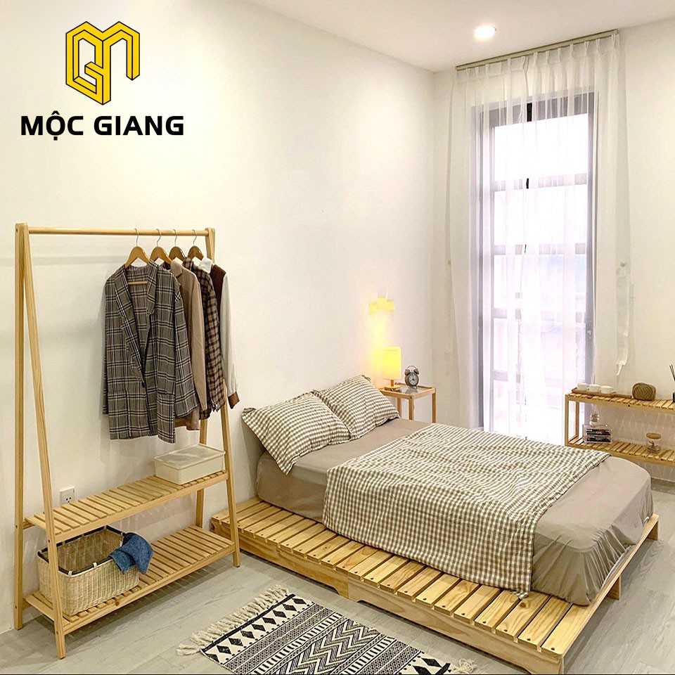 Giường Pallet Gỗ Thông - Giường Gỗ Tự Nhiên Mộc Giang