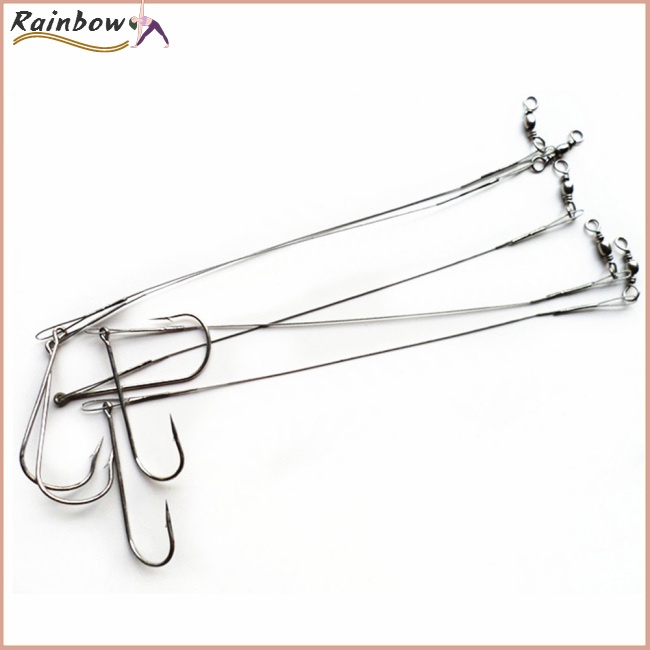 Dây Móc Câu Cá Bằng Thép Chống Cắn Có Thể Xoay Được
