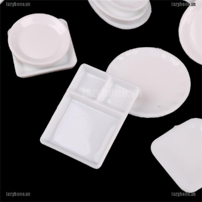 Bộ 18 Mô Hình Đĩa Nhựa Dễ Thương Cho Búp Bê Tỉ Lệ 1 / 12