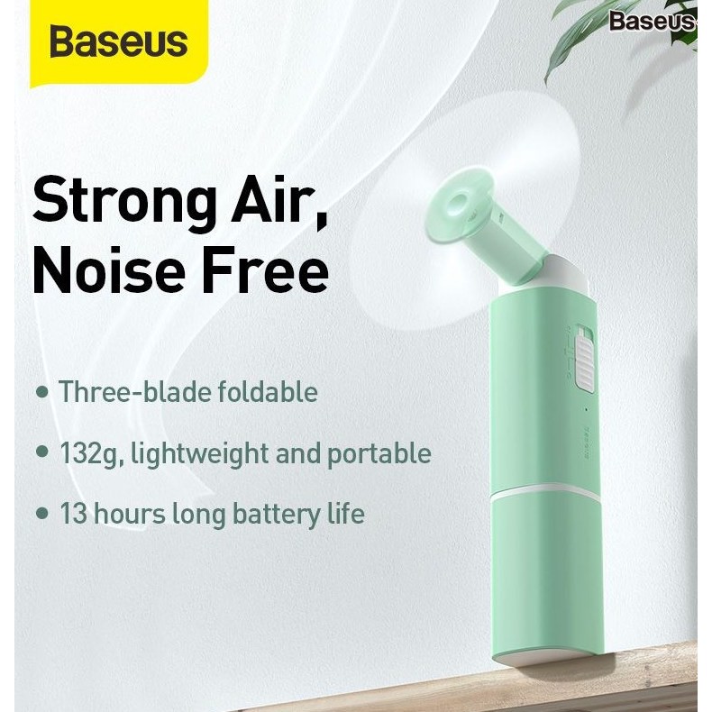 Quạt kiêm pin dự phòng BASEUS 2000 mAh Baseus Square Portable Folding fan CXZD | BigBuy360 - bigbuy360.vn