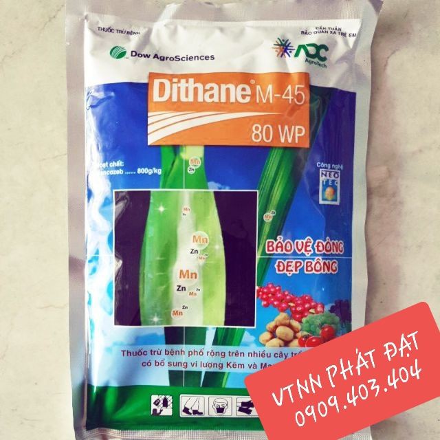 Chế Phẩm Trừ Bệnh Vàng Lá, Mốc Sương DITHANE 80WP (gói 250g)