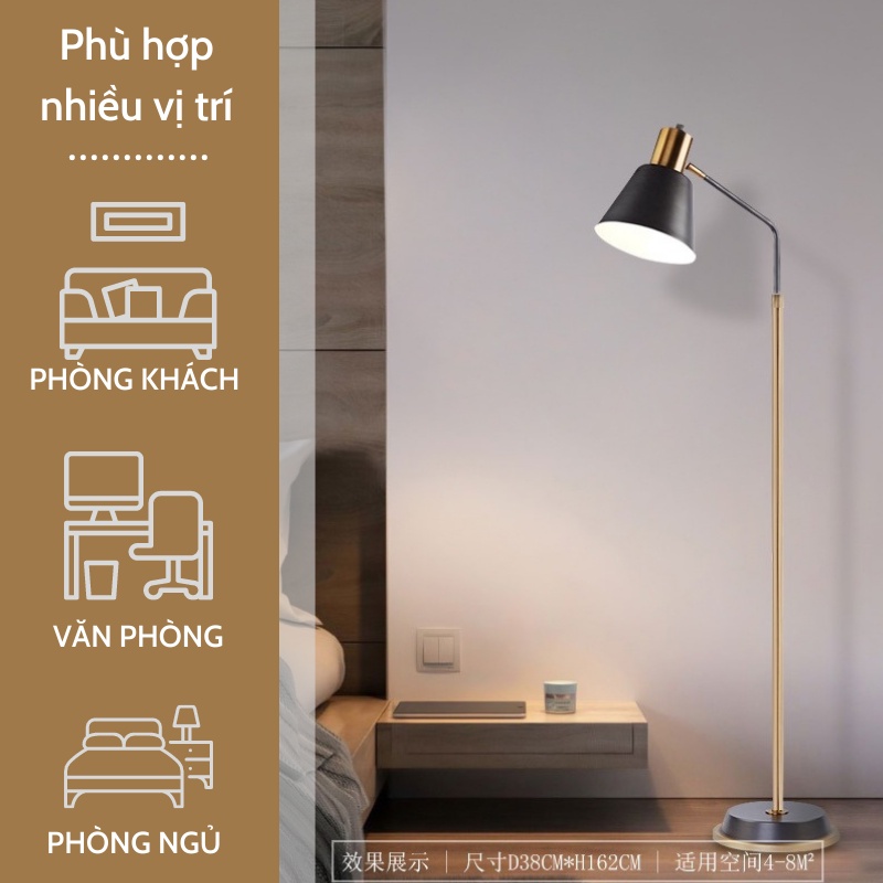 Đèn Cây Đứng Đọc Sách Eurostyle Favorlamp YN6626F phong cách Châu Âu trang trí phòng khách, phòng ngủ, đọc sách