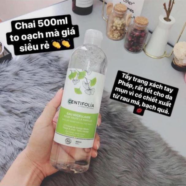 [CHÍNH HÃNG] Nước Tẩy Trang Rau Má Centifolia Micellaire Water Pháp 500ml