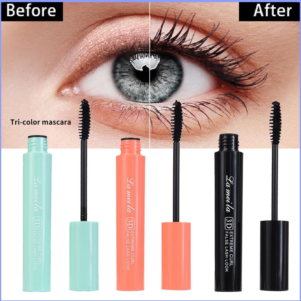 Mascara Dạng Lỏng Lameila 9g 772 / mascara Làm Cong Mi Lâu Trôi Không Thấm Nước Kèm Bút Kẻ Mắt ZM0413ZOE 3 Màu Tùy Chọn