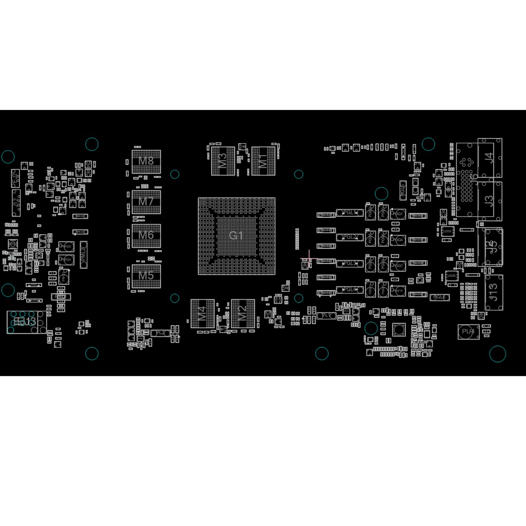 Sơ đồ Boardview Card màn hình ASUS mã board CG410PLM rev 1.01