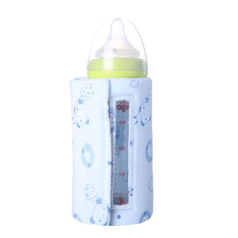 Bộ giữ nhiệt bình sữa dây cắm Usb làm ấm nhanh và đều, nó có thể co giãn để phù hợp với hầu hết các bình sữa cho bé