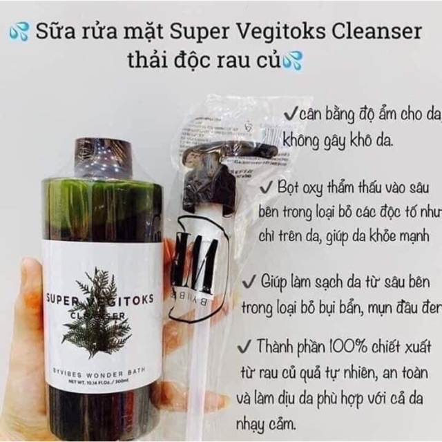 Sữa rửa mặt rau củ quả !!!