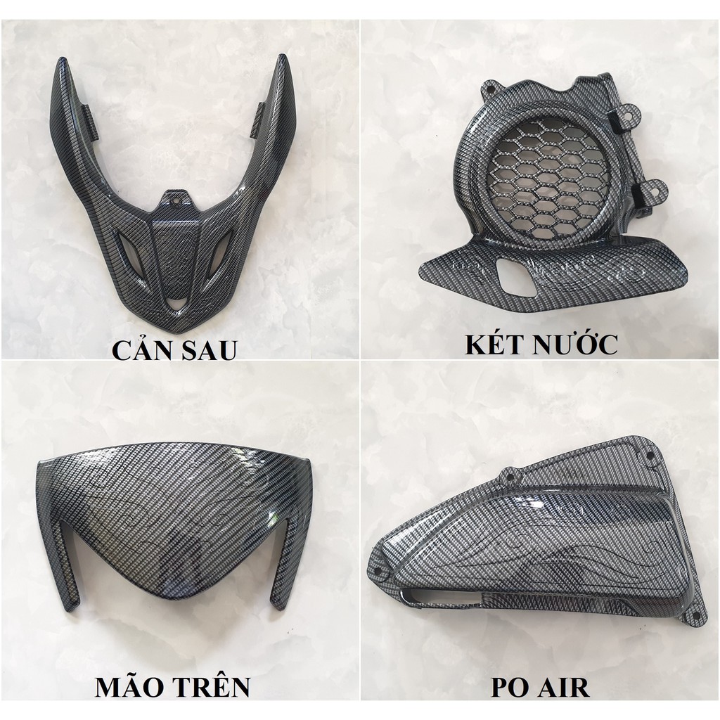 Ốp trang trí xe Vision 2021-2023 Carbon Artistar