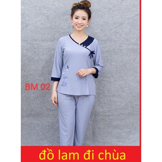 đồ bộ đi chùa kiểu dáng tim lơ