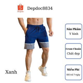 Quần đùi nam, quần short nam vải dù gió co giãn tiện dụng thể thao hay mặc nhà Depdoc03