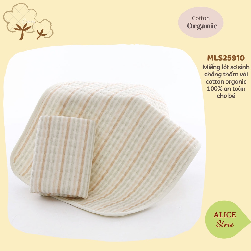 Tấm lót chống thấm💖FREESHIP💖 Lót chống thấm cho bé 100% cotton tự nhiên không chất tẩy nhuộm 70x120cm 70x90cm 50x70cm