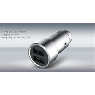 Củ sạc oto ô tô Xiaomi QC3.0 - 2 USB