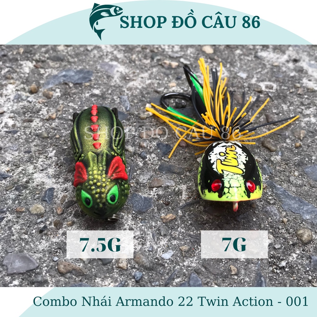 Combo Nhái Armando 22 Twin Action 7g và 7.5g