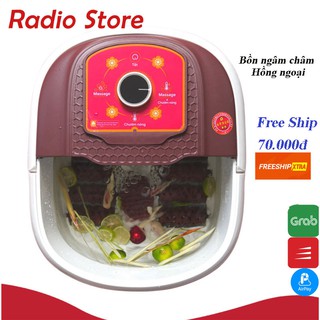 Máy ngâm chân massage JVJ hồng ngoại , Chậu ngâm chân cao cấp, Bh 6 tháng