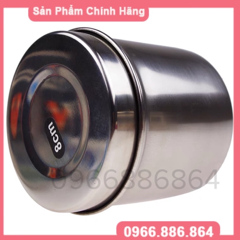 Hũ inox đựng bông Spa y tế