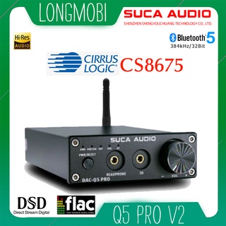 Suca Dac Q5 Pro V2 aptX Đầu Giải Mã Nhạc Số Lossless 192khz/24bit