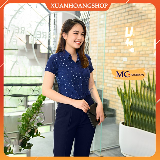 Quần Tây Nữ Công Sở Mc Fashion, Dáng Công Sở Âu, Kiểu Lưng Cao, Cạp Đẹp, 2 Màu ( Đen, Xanh Tím Than )Q0430