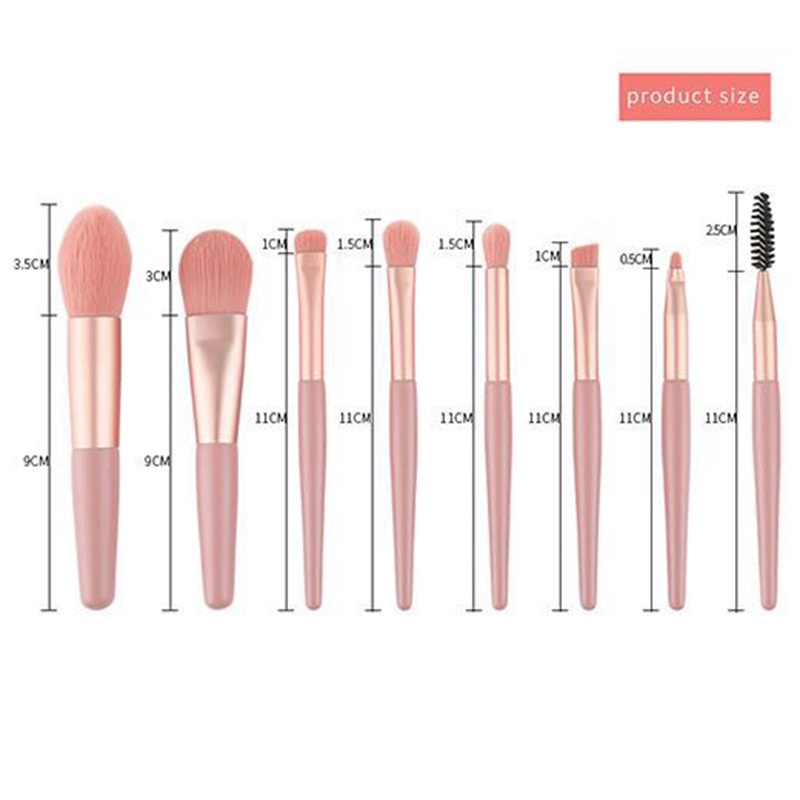 Set 8 Cọ đánh phấn phủ  trang điểm chuyên nghiệp TTA220