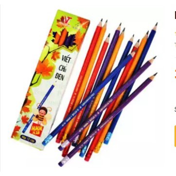 Combo hộp 12 bút chì 2B, Hộp 12 cây bút chì 2B siêu bền