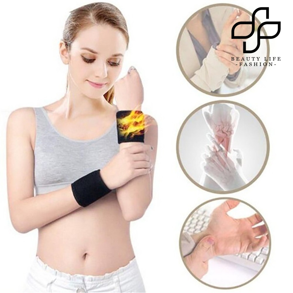 1 Cặp Băng Cổ Tay Tự Sưởi Ấm Có Nam Châm
