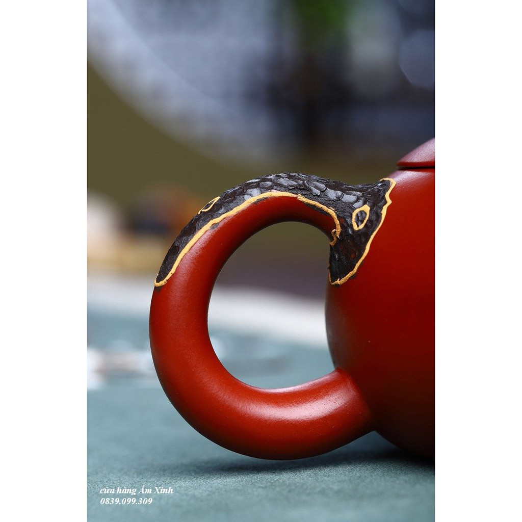 Ấm Tử Sa Nghi Hưng Tây Thi 260 ml (Đại Hồng Bào, Lọc Tổ Ong)