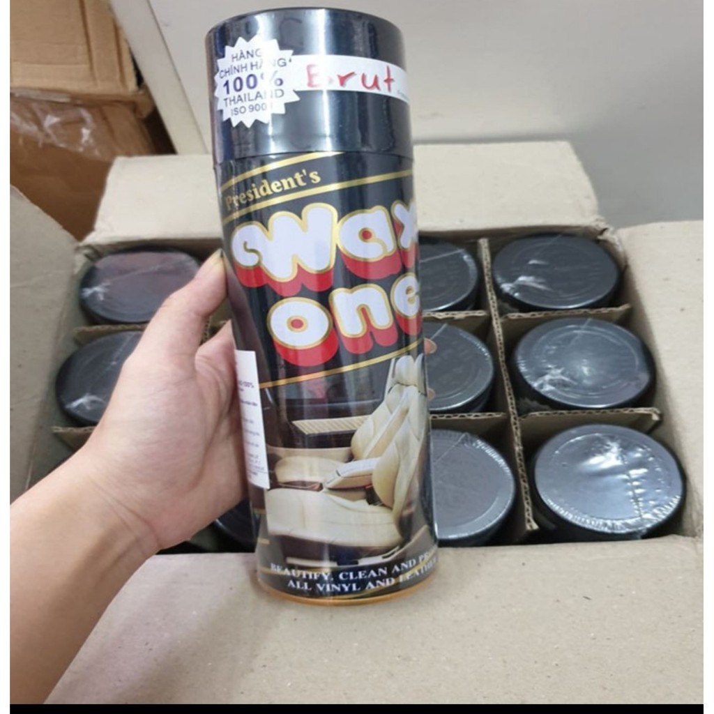 Xịt dưỡng bóng WAX ONE 450ml tạo mùi thơm tự nhiên và nội thất oto (Thái Lan) - LuxCar Auto