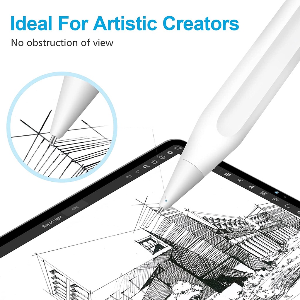 Đầu Bút Cảm Ứng Thay Thế Chuyên Dụng Cho Apple Pencil 1st/2nd Generation